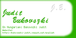 judit bukovszki business card